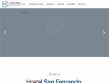 Tablet Screenshot of hostalsanfernando.es